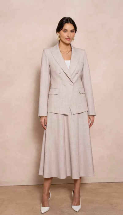 Fusta midi in clos cu buzunare [2]