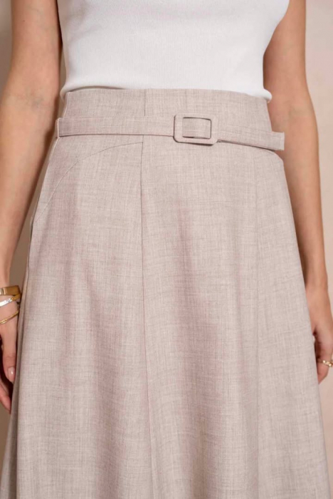 Fusta midi in clos cu buzunare [3]