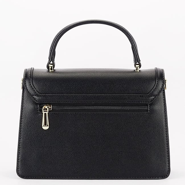 Geantă elegantă de damă Flora&Co Paris – neagră, mică, din piele ecologică [3]