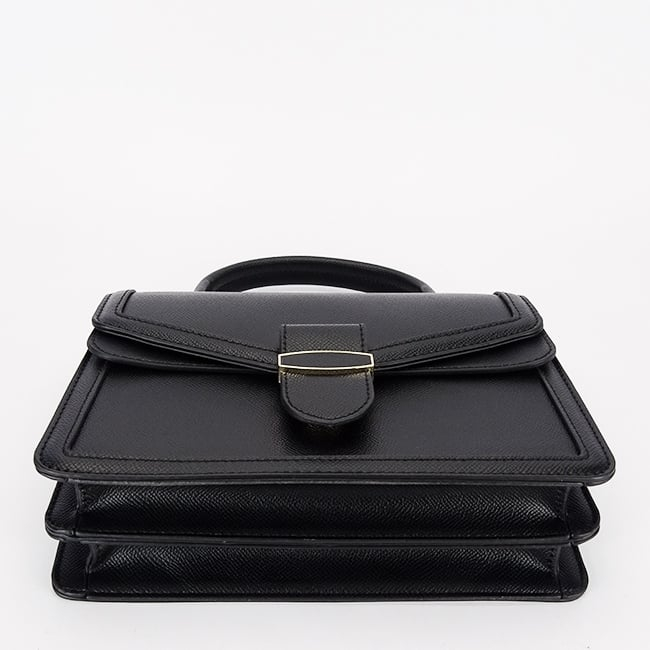 Geantă elegantă de damă Flora&Co Paris – neagră, mică, din piele ecologică [8]