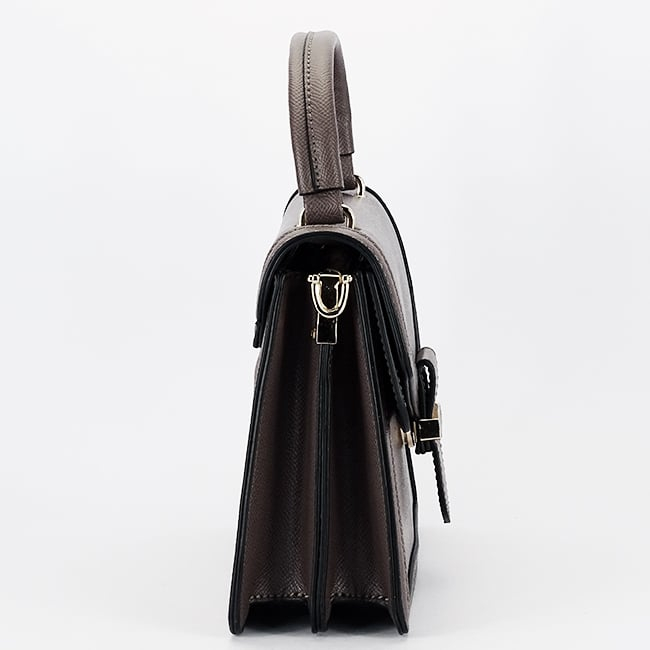 Geantă elegantă de damă Flora&Co Paris –taupe, mică, din piele ecologică [6]