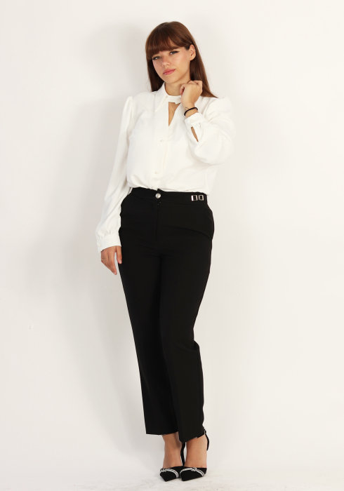 Pantalon conic negru [2]