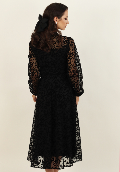 Rochie midi neagra [3]