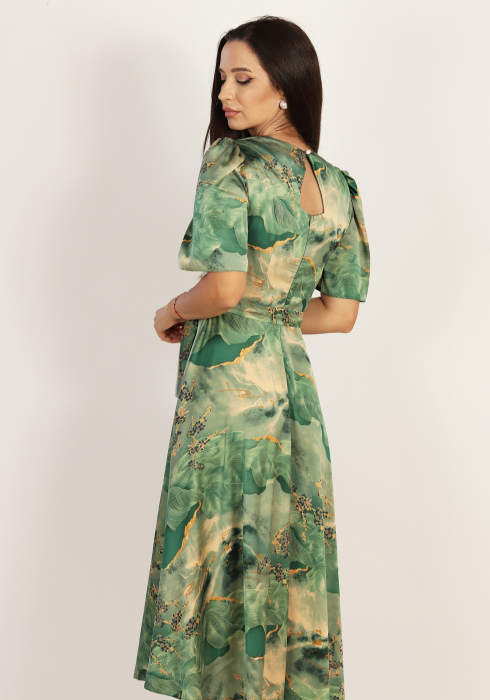 Rochie clos cu imprimeu satinat min [3]