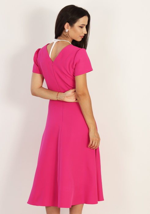 Rochie clos midi fucsia [2]