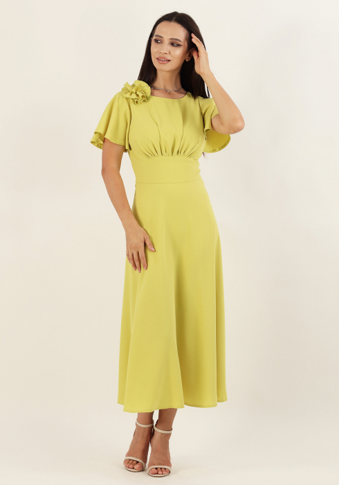 Rochie dama eleganta, lime [3]