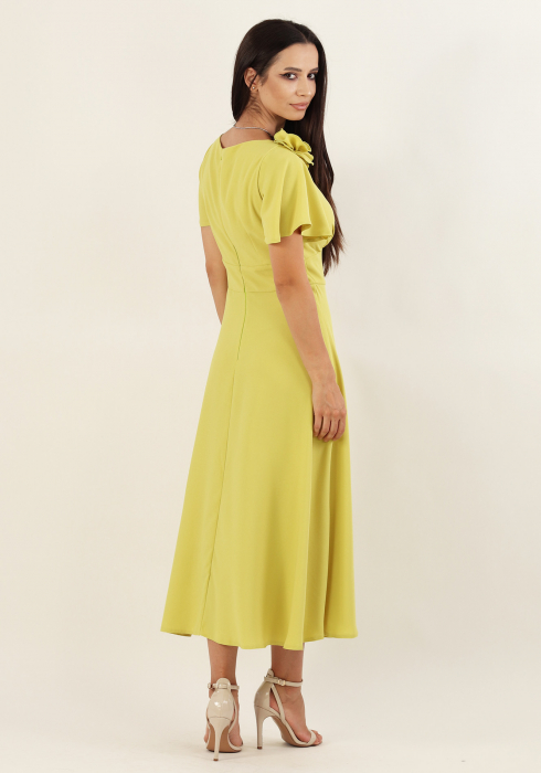 Rochie dama eleganta, lime [4]
