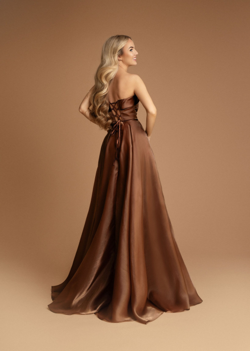 Rochie lunga eleganta maro [2]