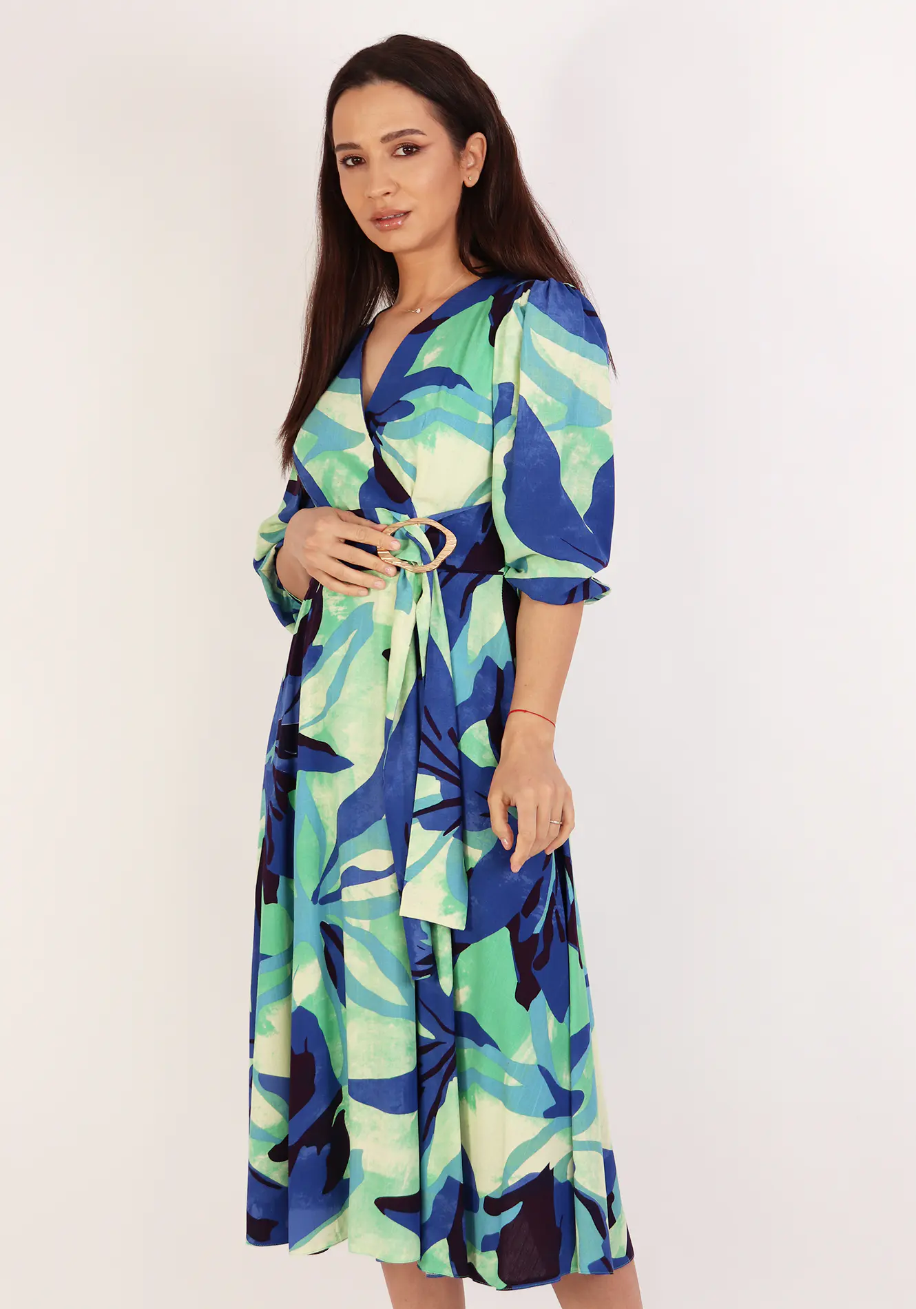 Rochie midi in clos din vascoza [2]