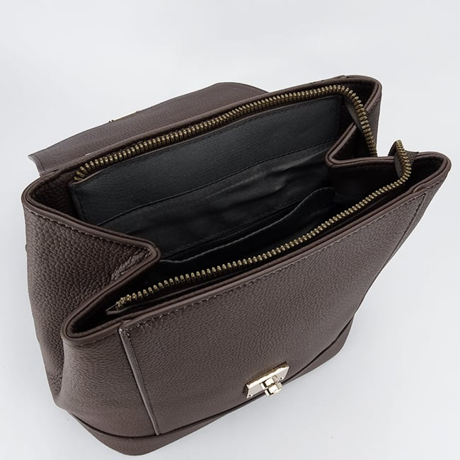 Rucsac maro din piele ecologica [4]