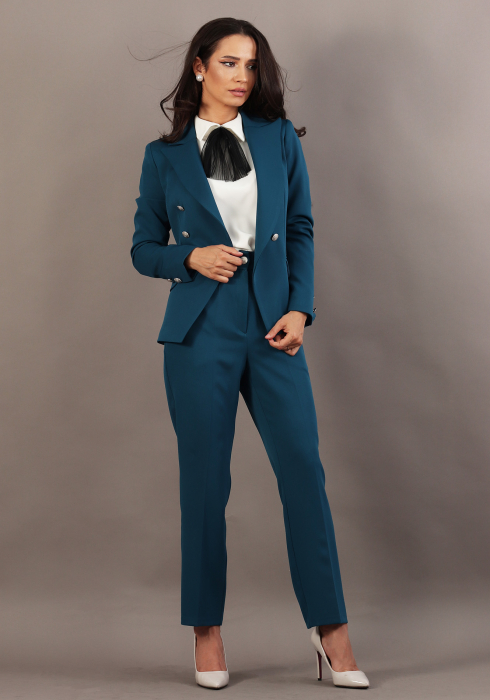 Sacou office turcoaz inchis, J4082 [1]