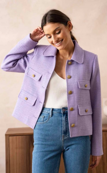 Taior din tweed premium lila, v-2327 [2]