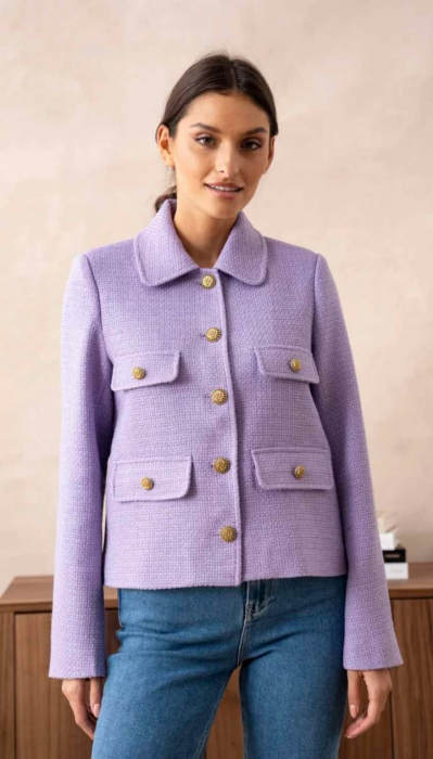 Taior din tweed premium lila, v-2327 [3]