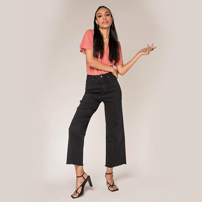 Blugi Dama Evazati, Capri [2]