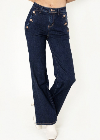 Blugi Dama Evazati Nina Carter Indigo [3]