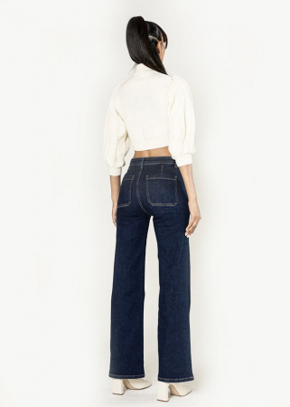 Blugi Dama Evazati Nina Carter Indigo [1]