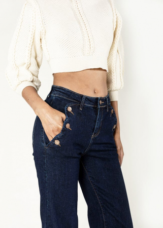 Blugi Dama Evazati Nina Carter Indigo [4]