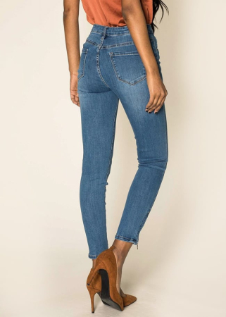 Blugi skinny Nina Carter – Albastru clasic [3]