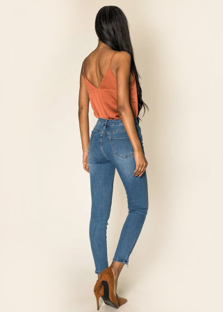 Blugi skinny Nina Carter – Albastru clasic [1]