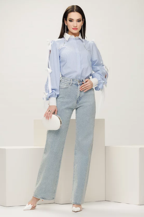 Imbracaminte - Camasa dama cu dung si maneci despicate