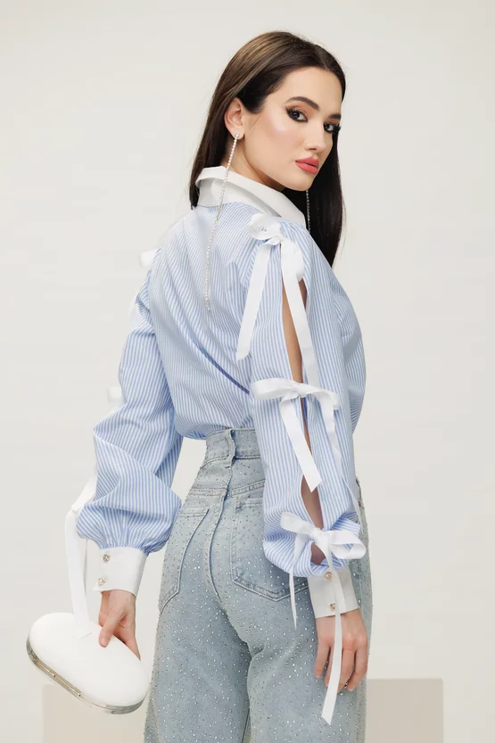 Camasa dama cu dung si maneci despicate [2]