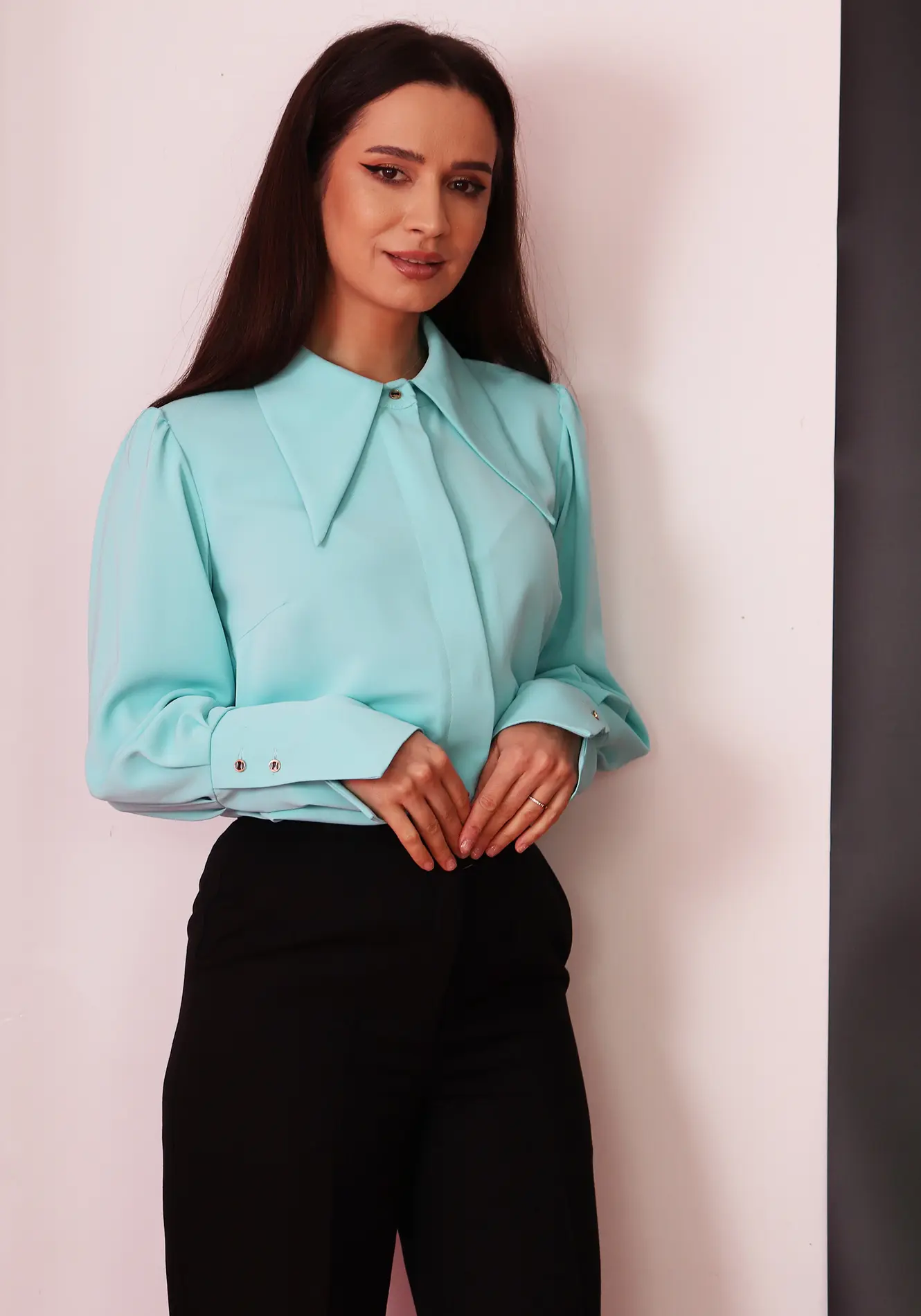 Camasi - Camasa eleganta turcoaz