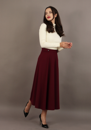 Fusta clos cu banta in talie [2]