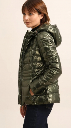 Geci - Geaca impermeabila de tranzitie, verde metalic