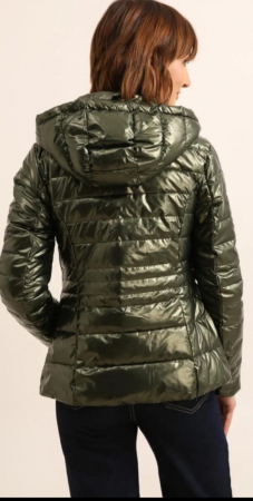 Geaca impermeabila de tranzitie, verde metalic [3]