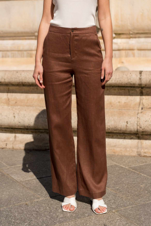 Pantaloni dama maro din in [0]