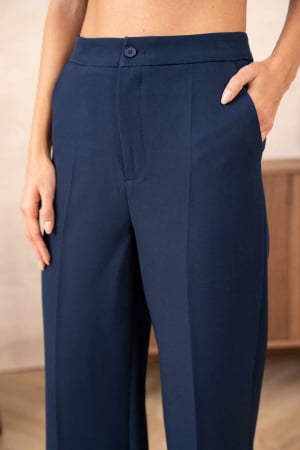 Pantaloni office largi bluemarin P2333BL [4]