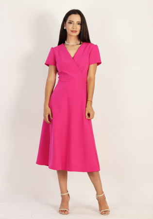 Rochii - Rochie clos midi fucsia