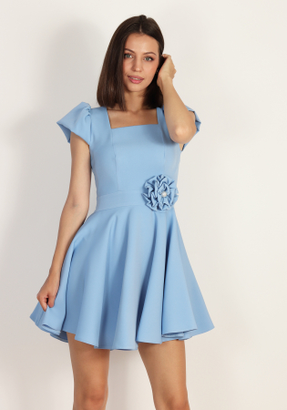 Rochii - Rochie clos scurta bleu