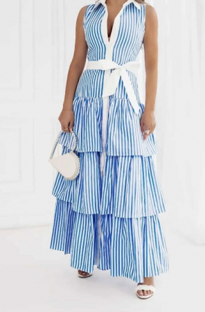 Rochii - Rochie din bumbac cu volane