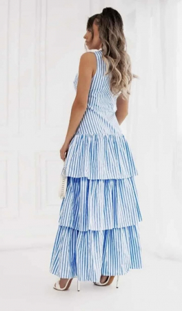 Rochie din bumbac cu volane [2]