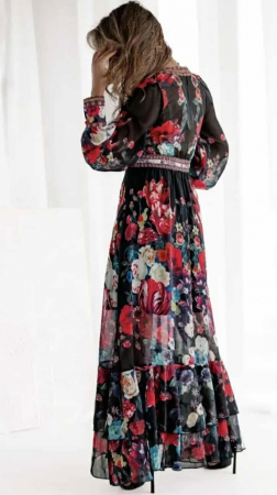 Rochie lunga  inflorata din voal [2]