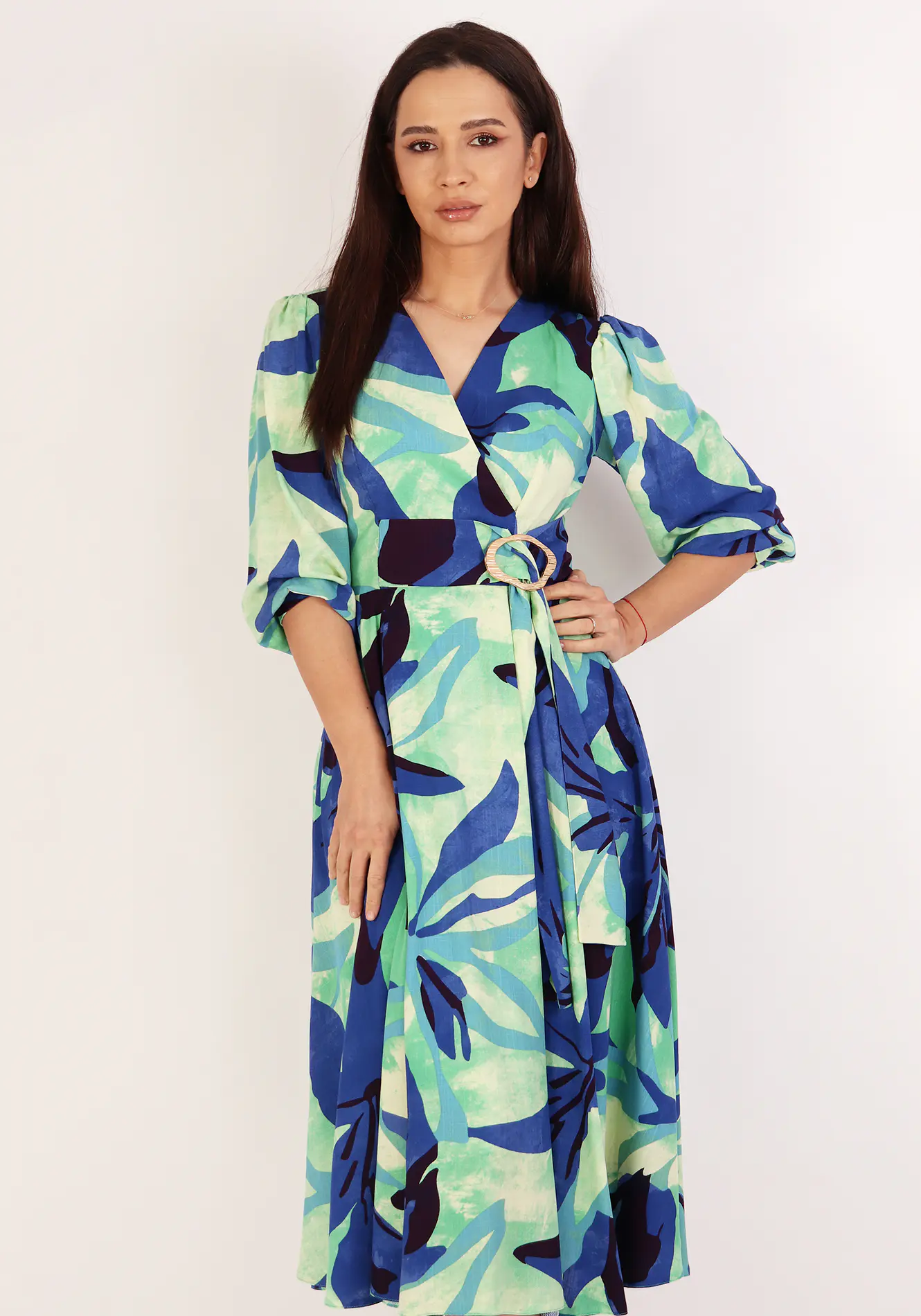 Rochie midi in clos din vascoza [2]