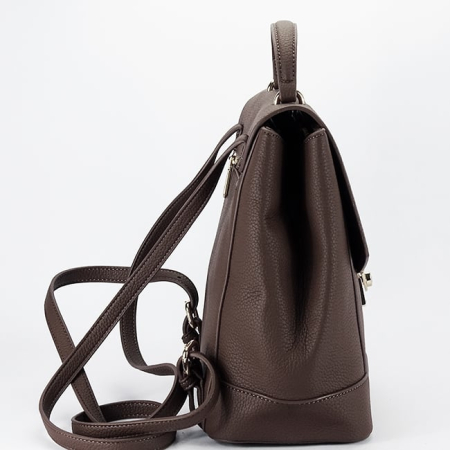 Rucsac maro din piele ecologica [4]