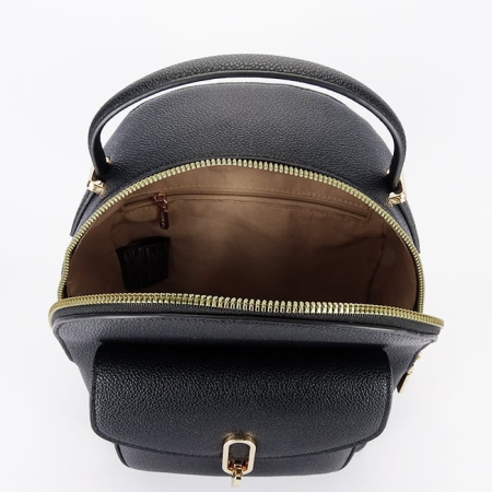 Rucsac negru de talie medie din piele ecologica [4]