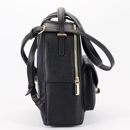 Rucsac negru de talie medie din piele ecologica [3]