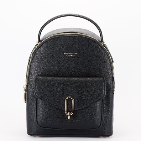 Rucsac negru de talie medie din piele ecologica [1]