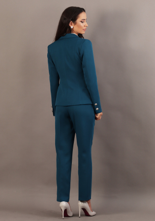 Sacou office turcoaz inchis, J4082 [3]