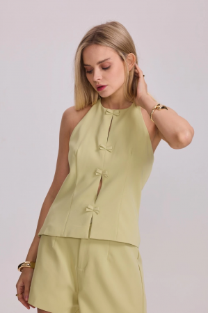 Bluze - Top elegant verde fistic