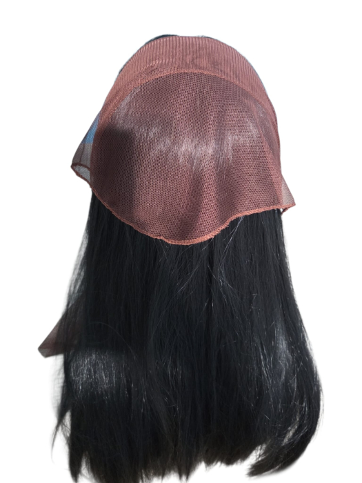 Batic simplu pentru biserica din tulle fin, maro ciocolatiu, accesoriu de cap feminin, discret si confortabil. [2]