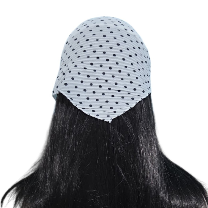 Baticut plisat elegant pentru biserica, material usor si confortabil, model feminin, Pure Dots [2]