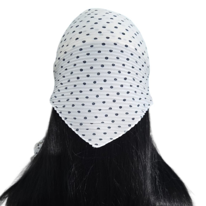 Baticut plisat elegant pentru biserica, material usor si confortabil, model feminin, Everyday Polka [2]