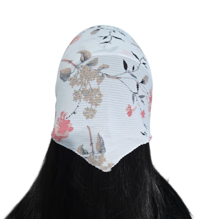 Baticut plisat elegant pentru biserica, material usor si confortabil, model feminin, Petal Story [2]