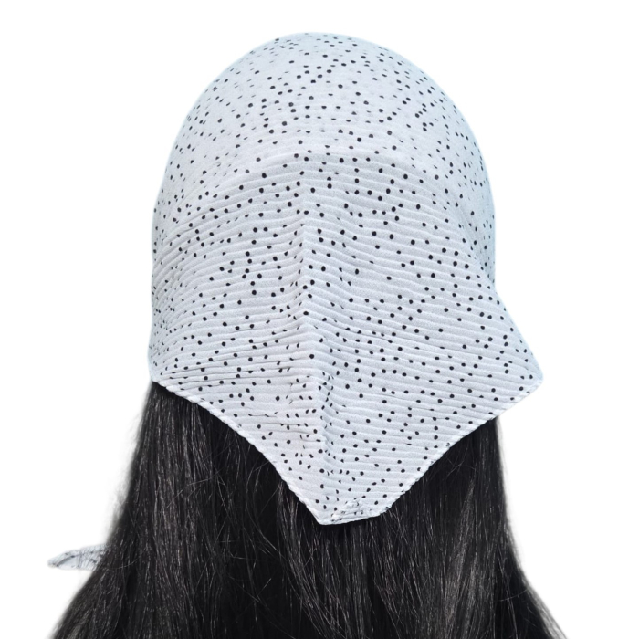 Baticut plisat elegant pentru biserica, material usor si confortabil, model feminin, Soft Polka [2]