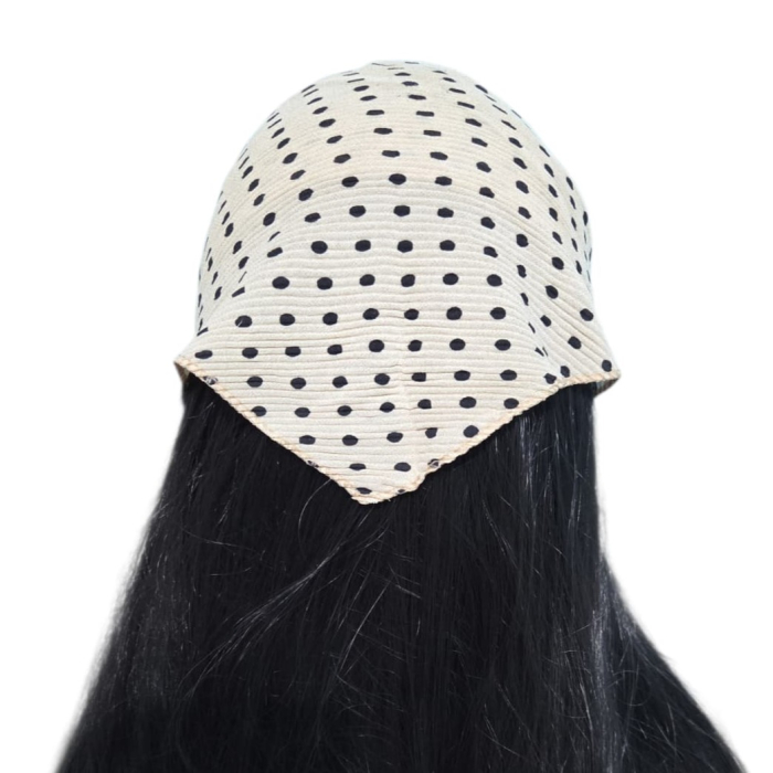 Baticut plisat elegant pentru biserica, material usor si confortabil, model feminin, Sand Dots [2]