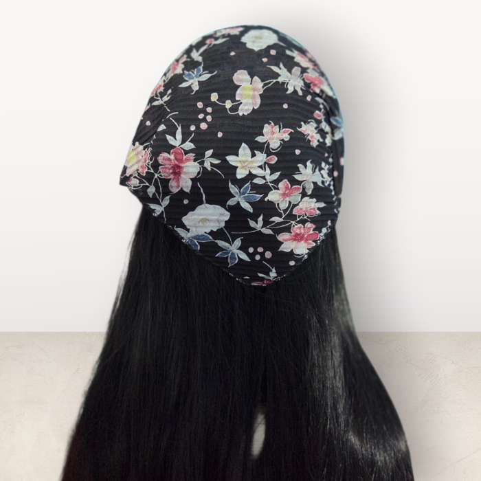 Baticut plisat elegant pentru biserica, material usor si confortabil, model feminin, Evening Rose [3]